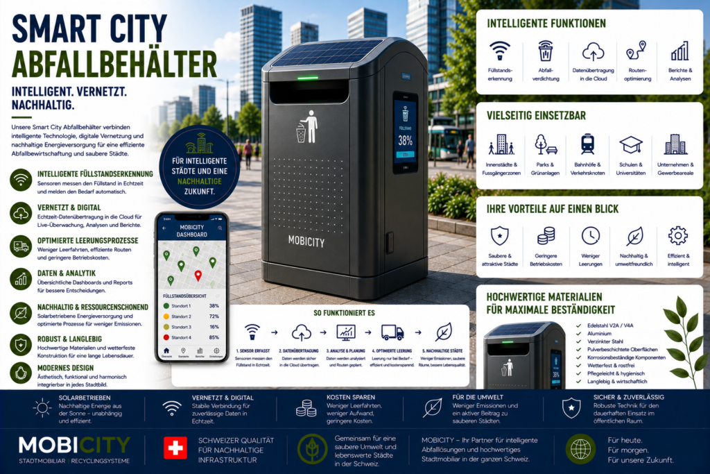 Smart City Abfallbehälter