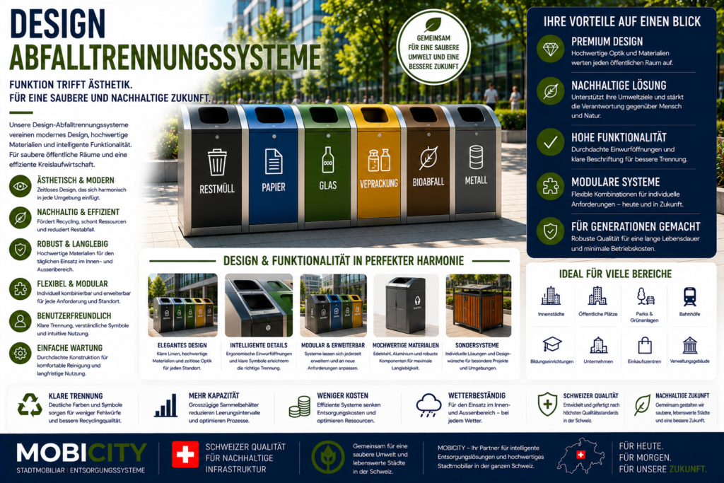 Design Abfalltrennungssysteme