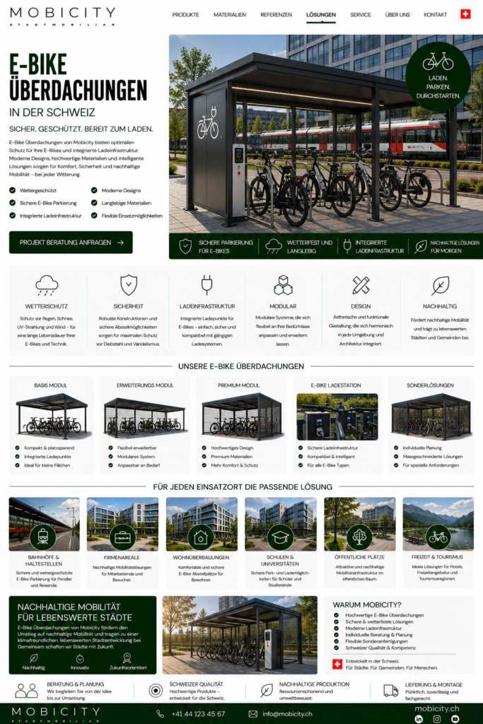 E-Bike Überdachungen Schweiz