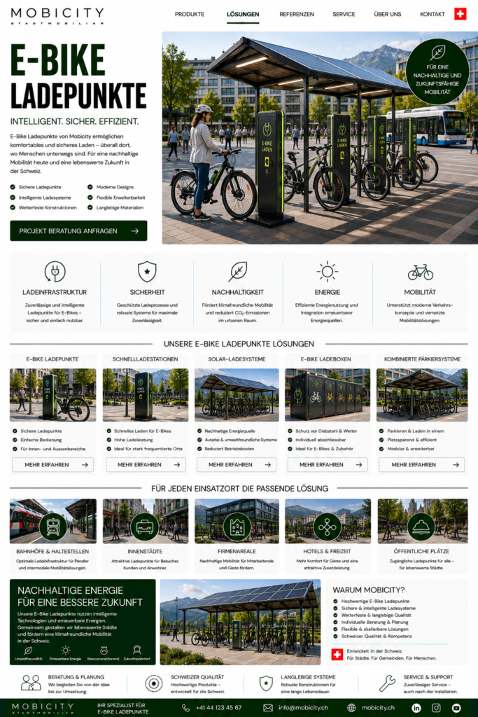 E-Bike Ladepunkte Schweiz