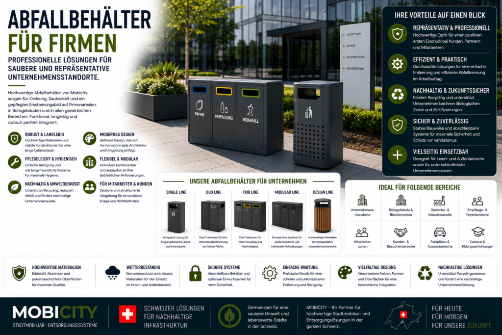 Abfallbehälter für Firmen