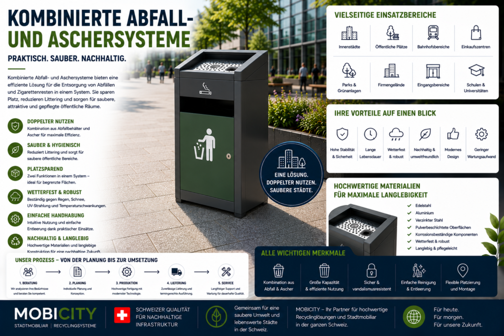 Kombinierte Abfall- und Aschersysteme