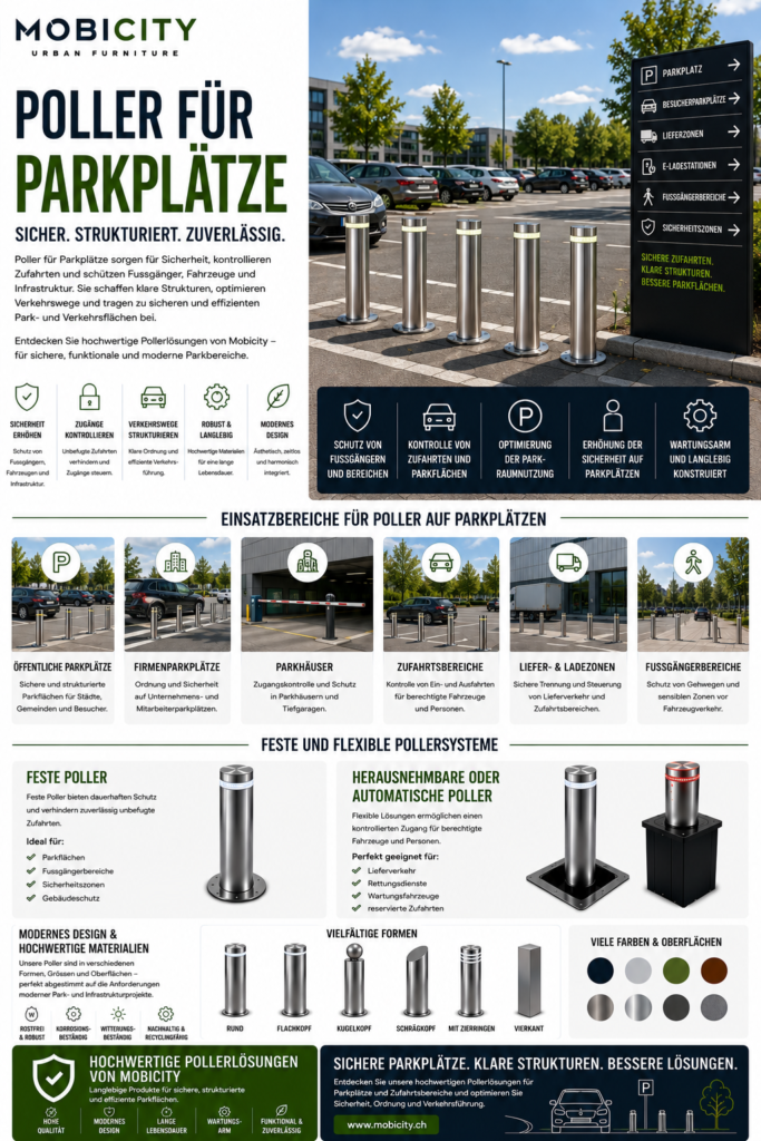 Poller für Parkplätze