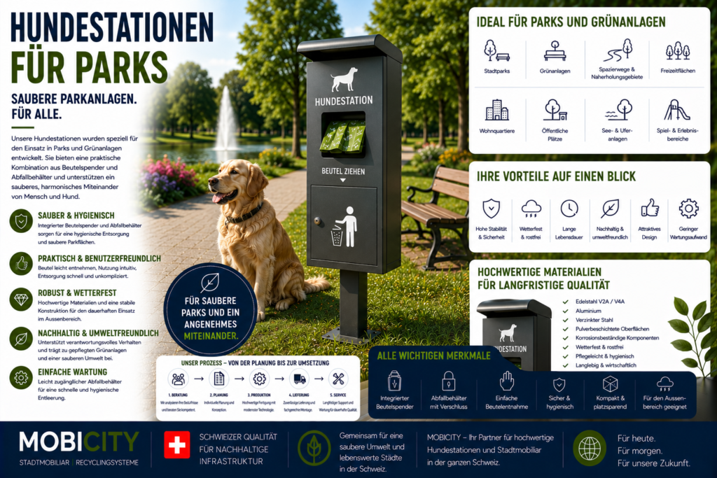 Hundestationen für Parks