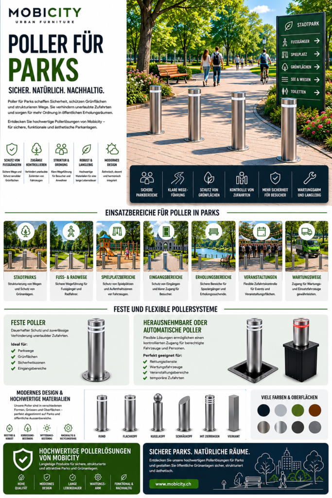 Poller für Parks