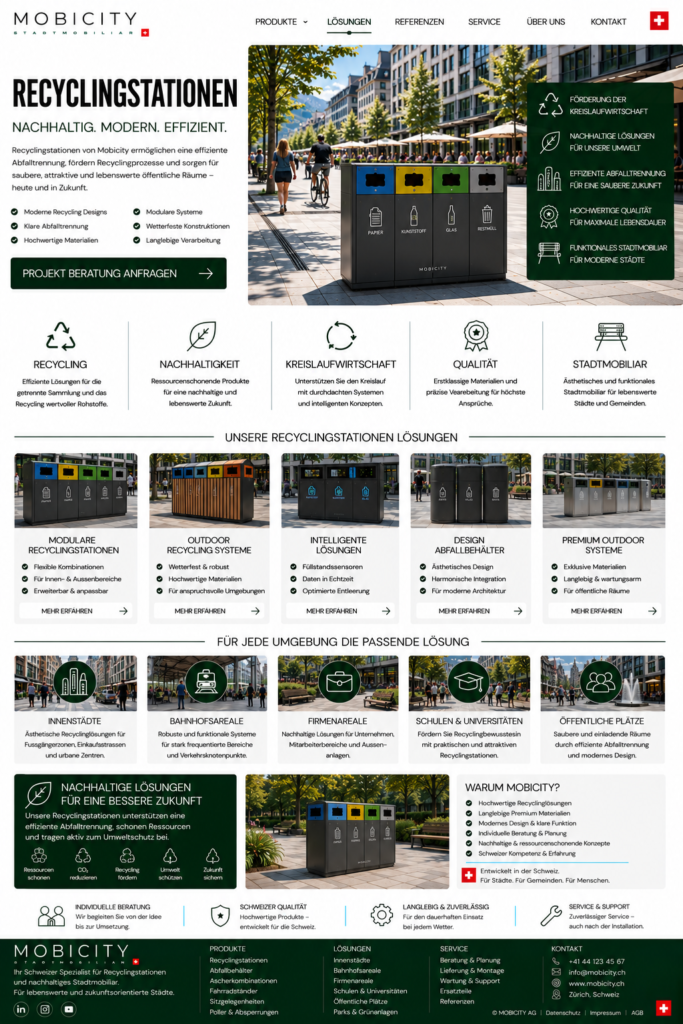 Recyclingstationen Schweiz