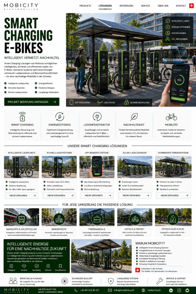 Smart Charging E-Bikes Schweiz