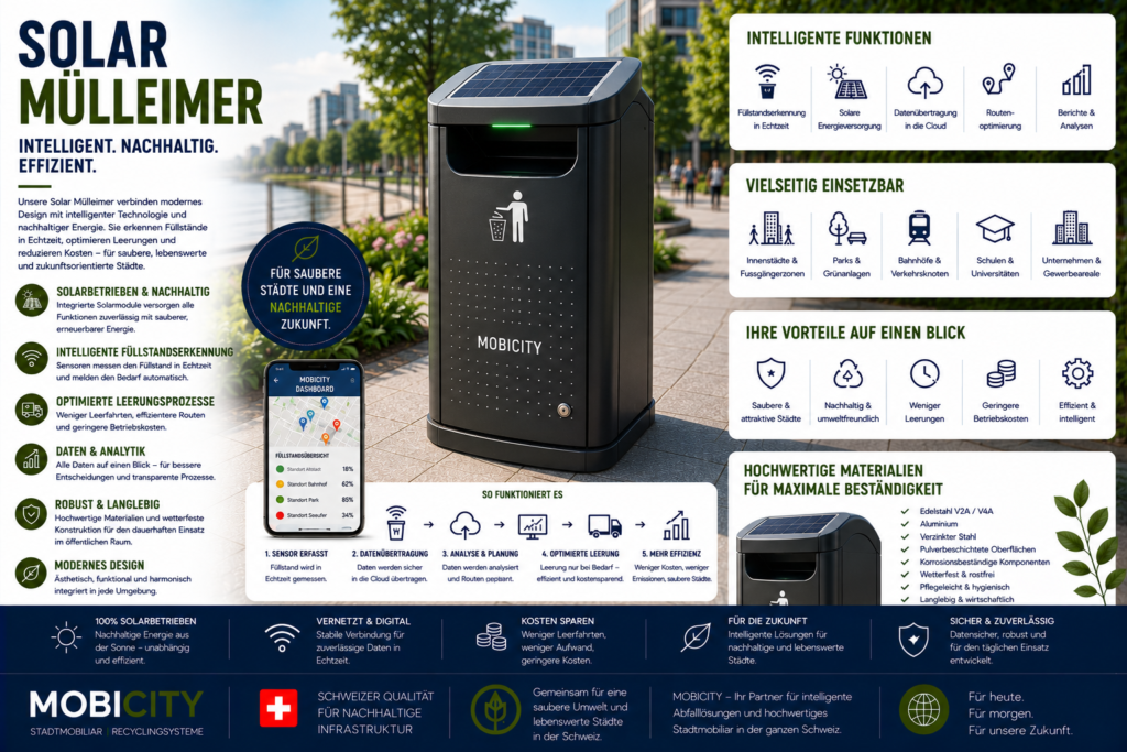 Solar Mülleimer