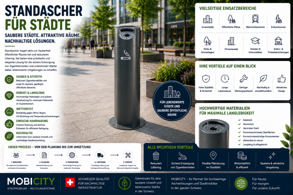 Standascher für Städte