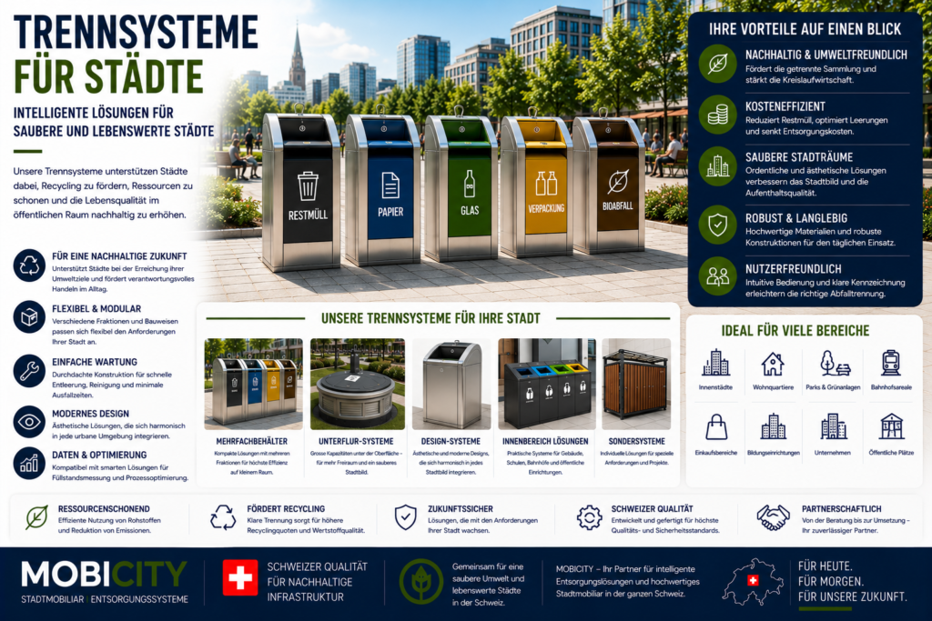 Trennsysteme für Städte
