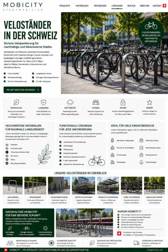 Veloständer Schweiz