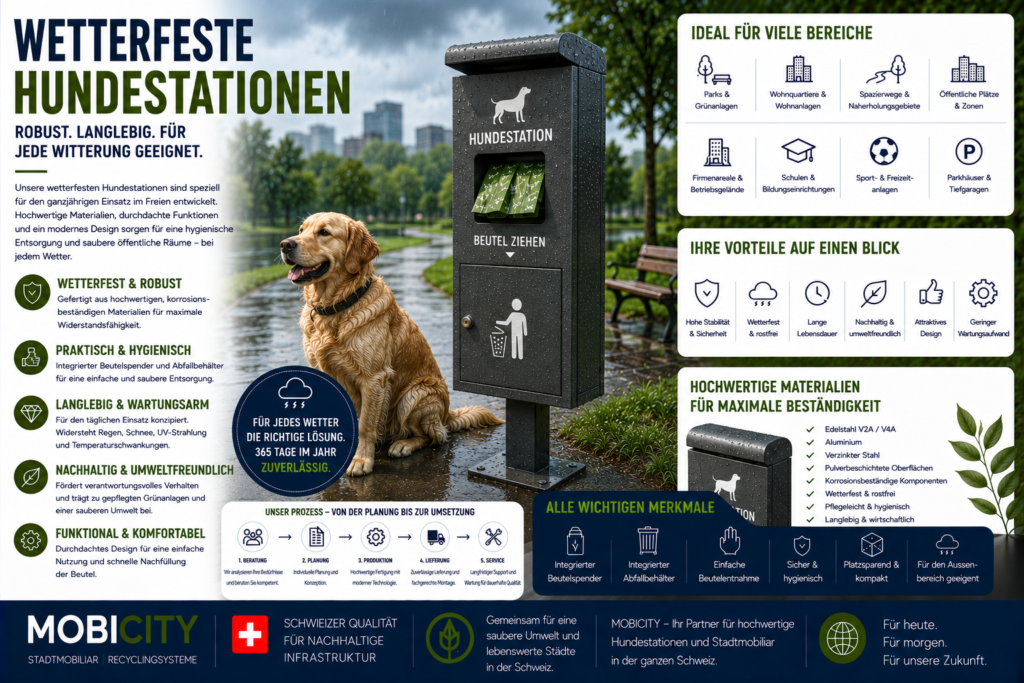 Wetterfeste Hundestationen