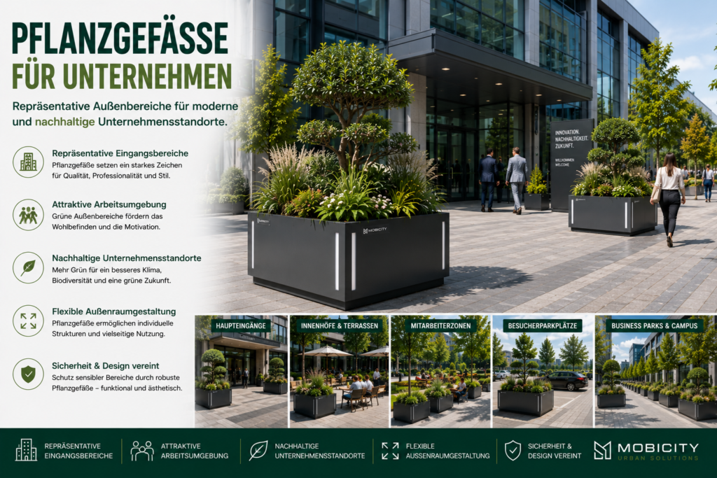Pflanzgefäße für Unternehmen