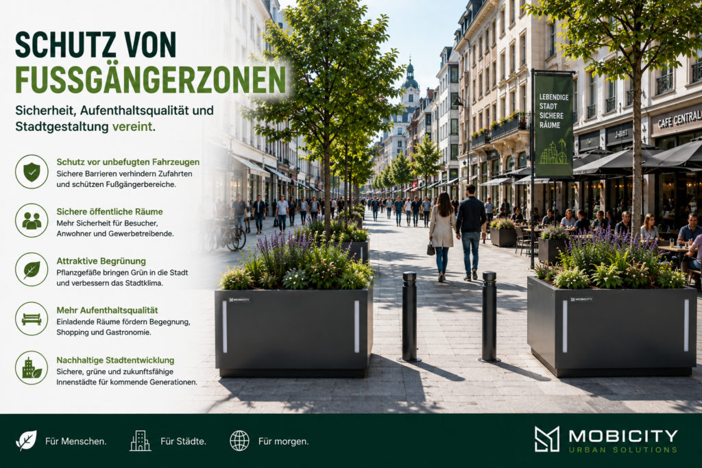 Schutz von Fußgängerzonen