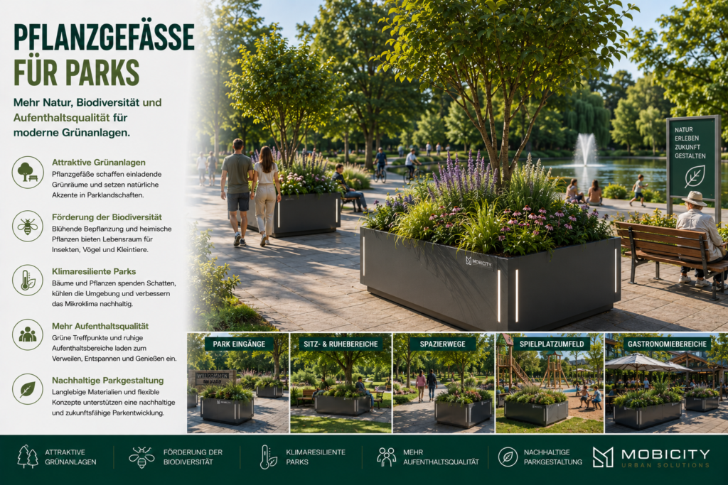 Pflanzgefäße für Parks